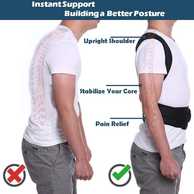Adjustable Back Posture Corrector for Men & Women –