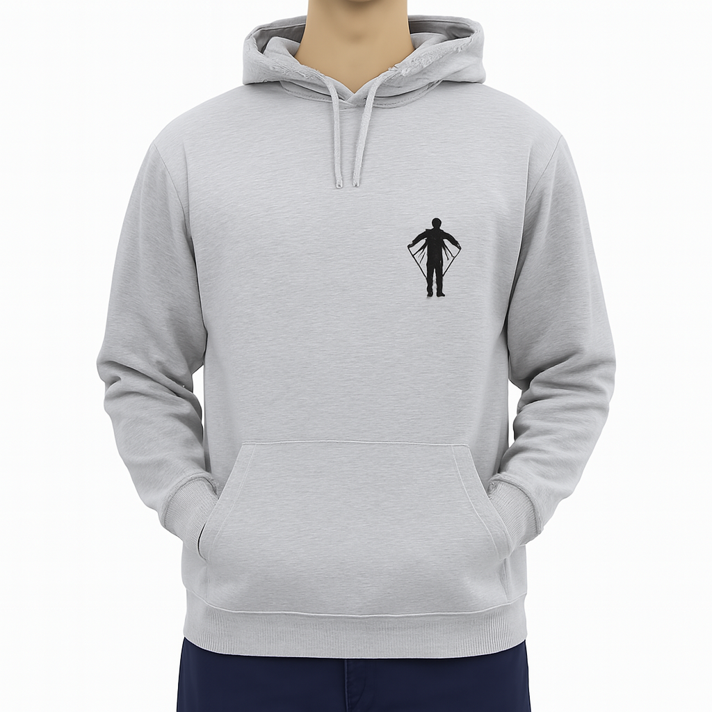 New Summer Collection Full Grey Hoodie FLY MAN Printed For Men And BoysNew Summer Collection Full Grey Hoodie FLY MAN Printed For Men And Boys (Extra Large)